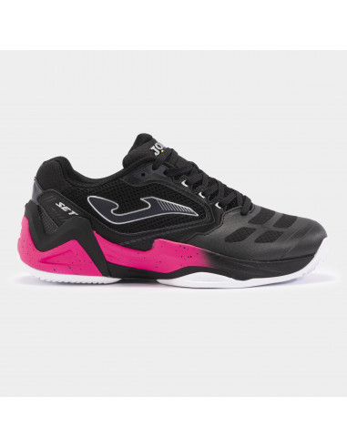 Chaussure de padel Joma Set Lady Noir et Fuschia