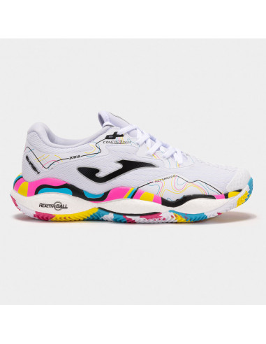 Chaussures de padel Joma Smash blanche multi